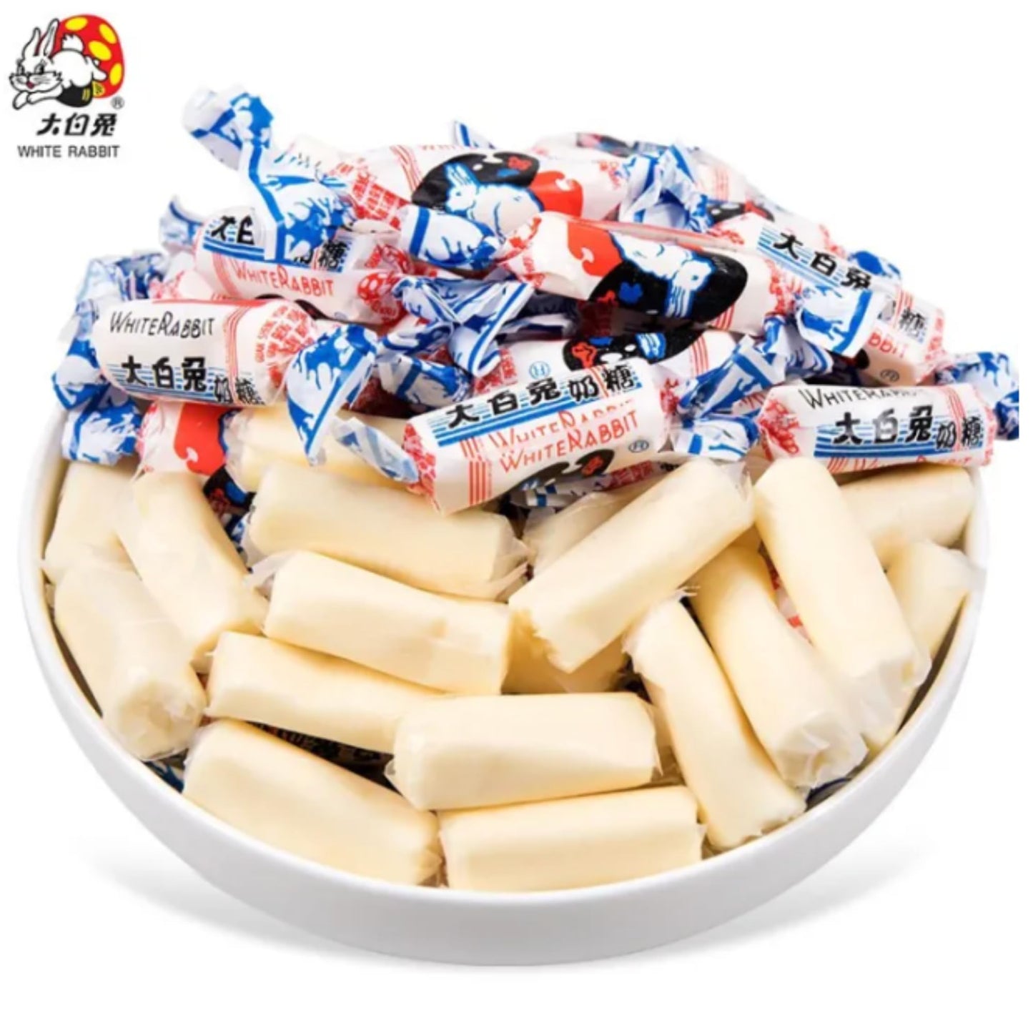 White Rabbit Milk Chinese Creamy Sweets Candy 108g (Pack of 3)